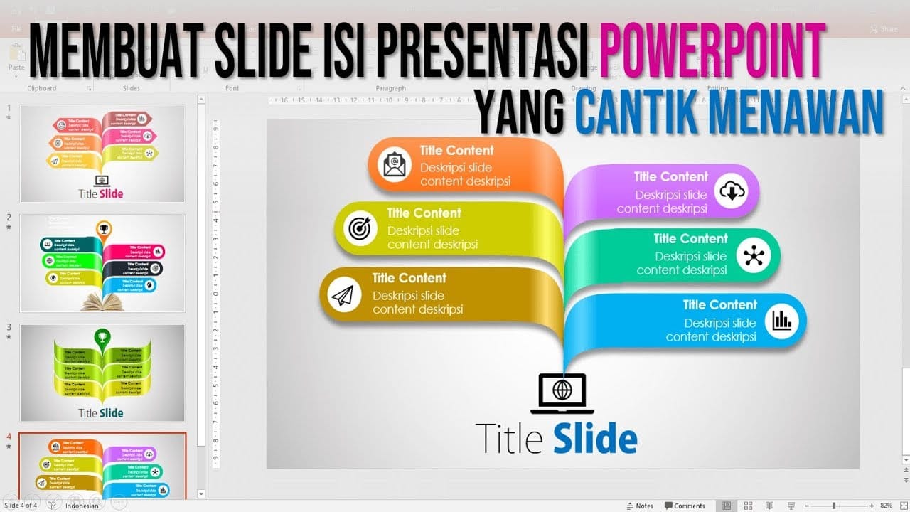 Cara Membuat Slide Isi Presentasi PowerPoint yang Cantik Menawan