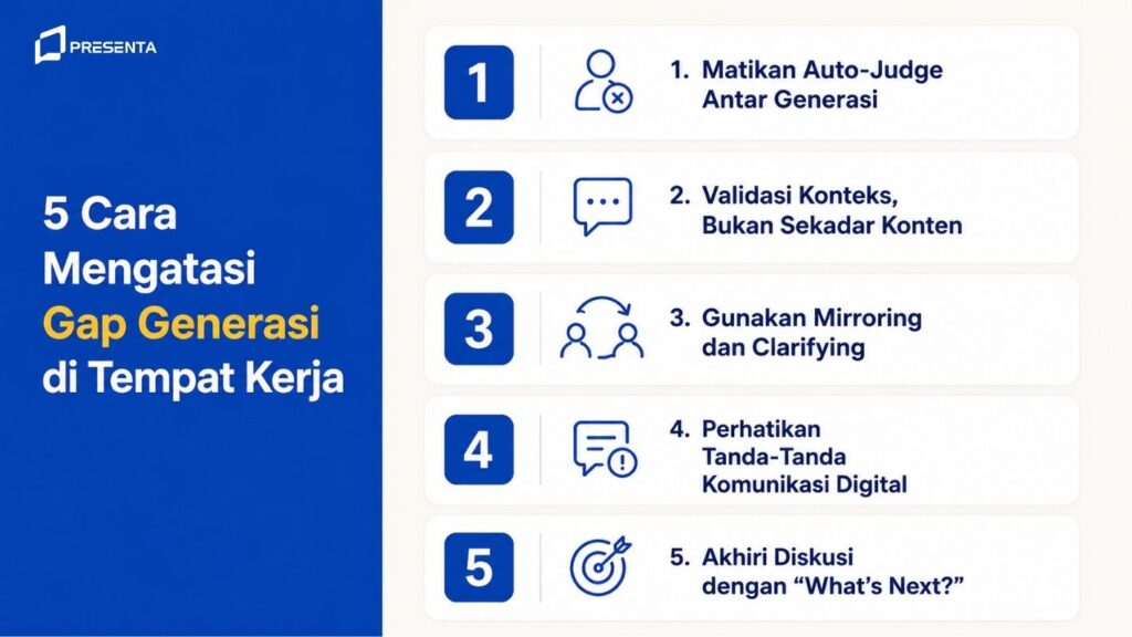 5 Cara Mengatasi Gap Generasi di Tempat Kerja