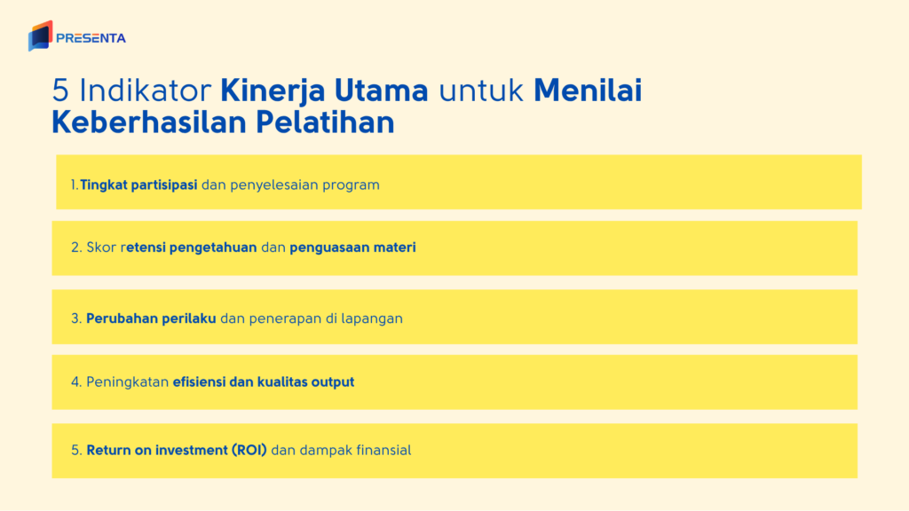 5 Indikator Kinerja Utama untuk Menilai Keberhasilan Pelatihan