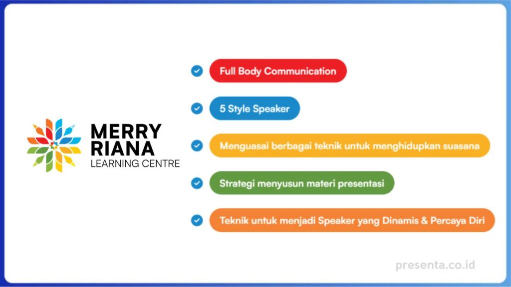 5 Rekomendasi Training Public Speaking Terbaik di Indonesia - Merry Riana Learning Centre