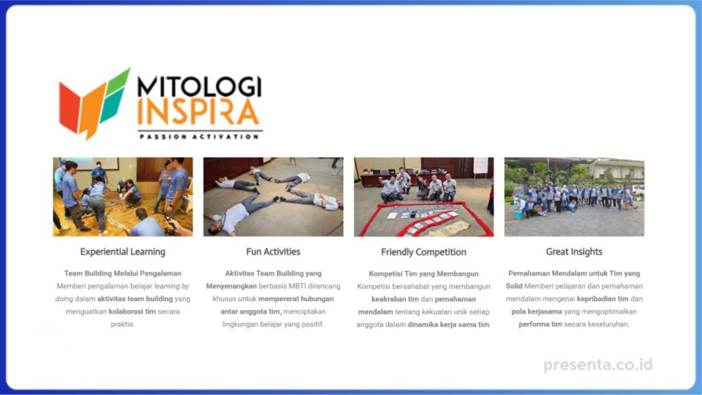 5 Rekomendasi Training Team Building Terbaik di Indonesia - Mitologi Inspira Team Building Training