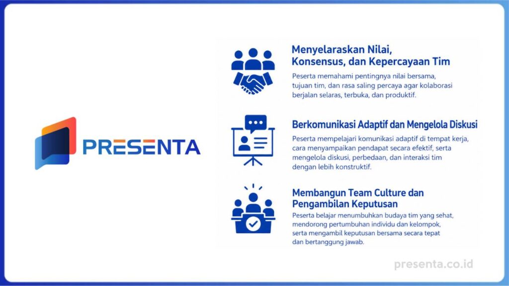 5 Rekomendasi Training Team Building Terbaik di Indonesia - PRESENTA