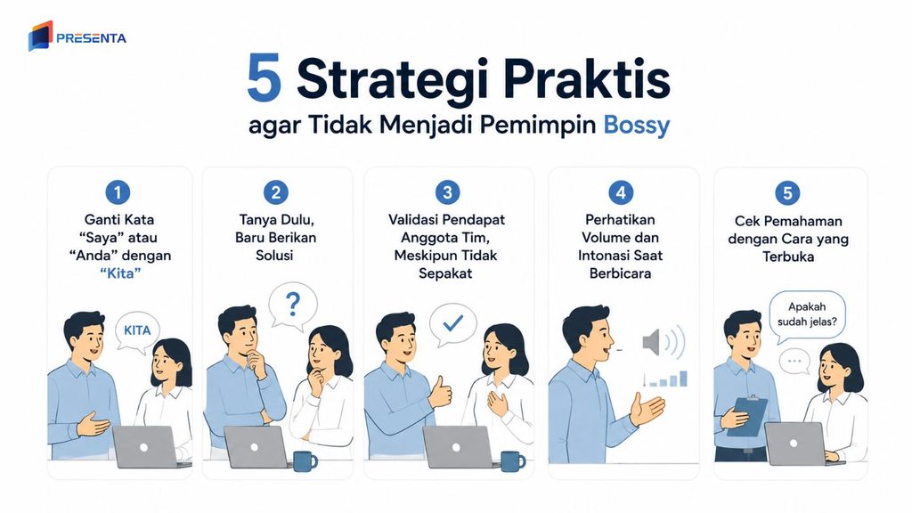 5 Strategi Praktis agar Tidak Menjadi Pemimpin Bossy