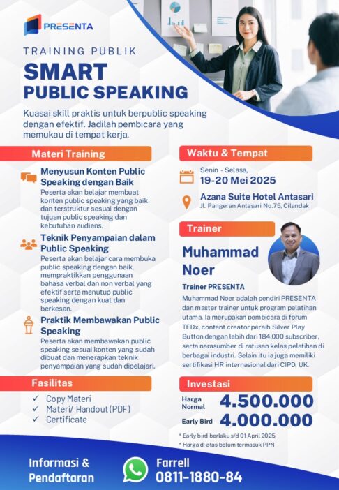 Flyer Training Publik - Public Speaking