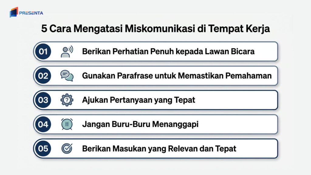 Hindari Miskomunikasi di Tempat Kerja dengan Perhatikan Lawan Bicara, Ulang, Ajukan Pertanyaan, Tidak Buru-Buru Menanggapi, Beri