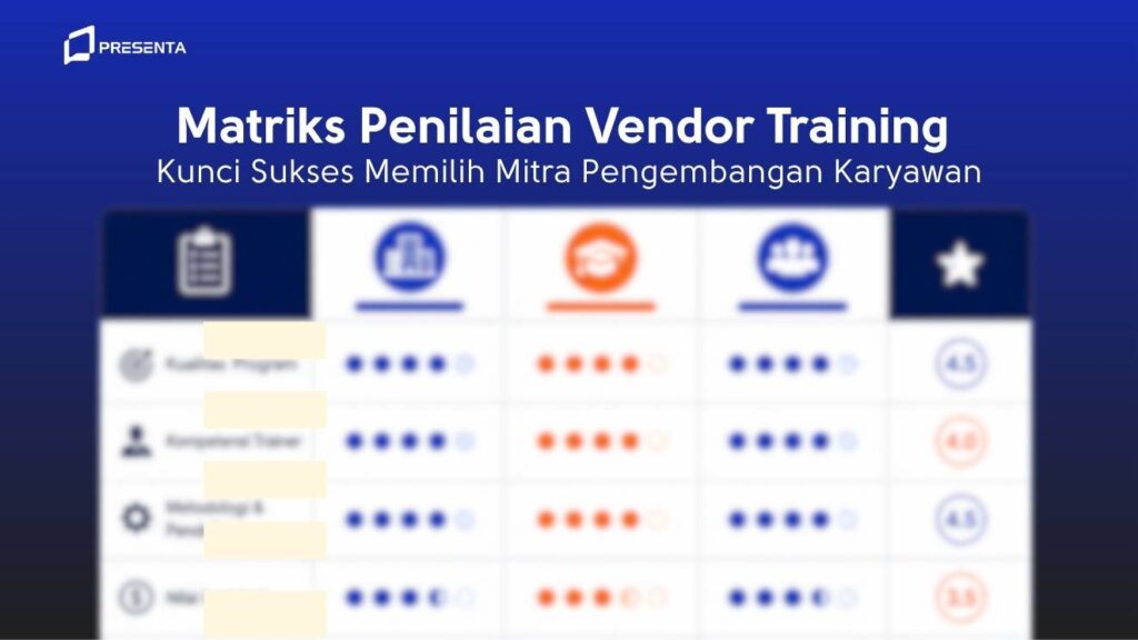 Matriks Penilaian Vendor Training: Kunci Sukses Memilih Mitra Pengembangan Karyawan 1 Matriks Penilaian Vendor Training_ Kunci Sukses Memilih Mitra Pengembangan Karyawan