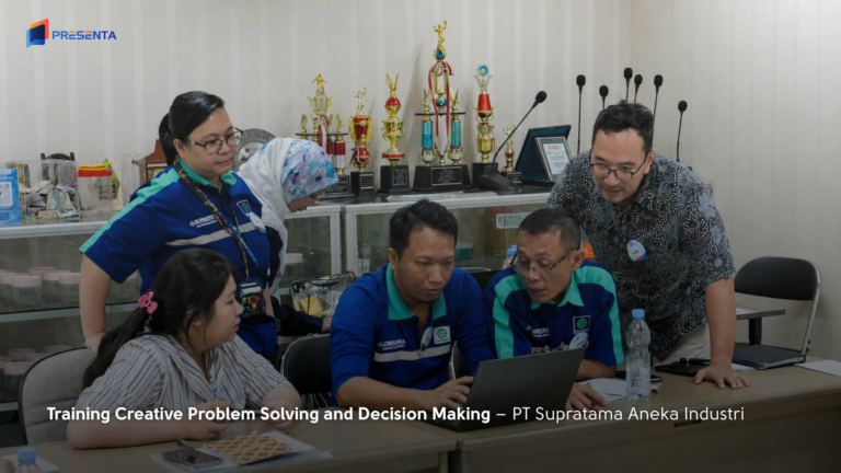 Memperkuat Kolaborasi dan Komunikasi Antar Tim dengan Training Problem Solving PRESENTA
