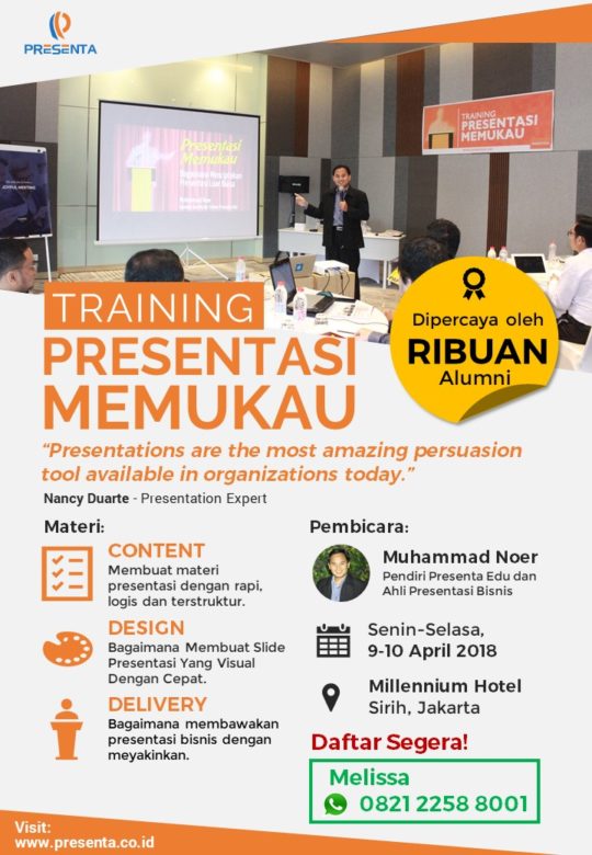 Poster Training Presentasi Memukau
