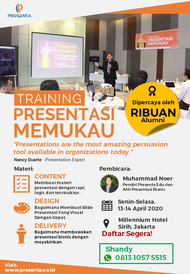 Training Publik Presentasi Memukau for Business Professional 1