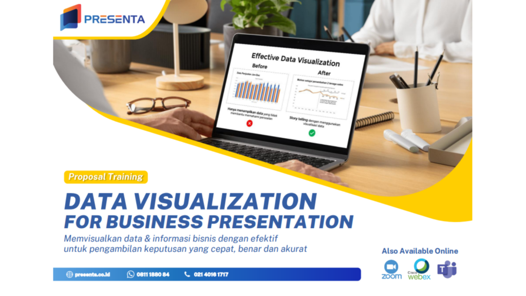 Apa Itu Training Data Visualization? Definisi, Manfaat, Materi, Metode, dan Implementasinya 8 Proposal Training Data Visualization for Business Presentation PRESENTA