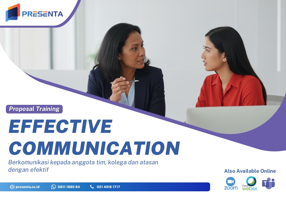 Proposal Training Effective Communication - Presenta - Cover Training Effective Communication