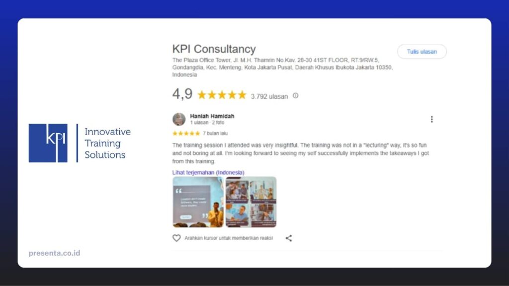 Rekomendasi Penyelenggara Corporate Training untuk Karyawan di Indonesia - KPI