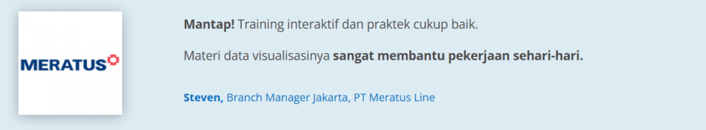 Training Data Visualization di Indonesia: Program, Materi, Metode, Trainer, dan Harga 5