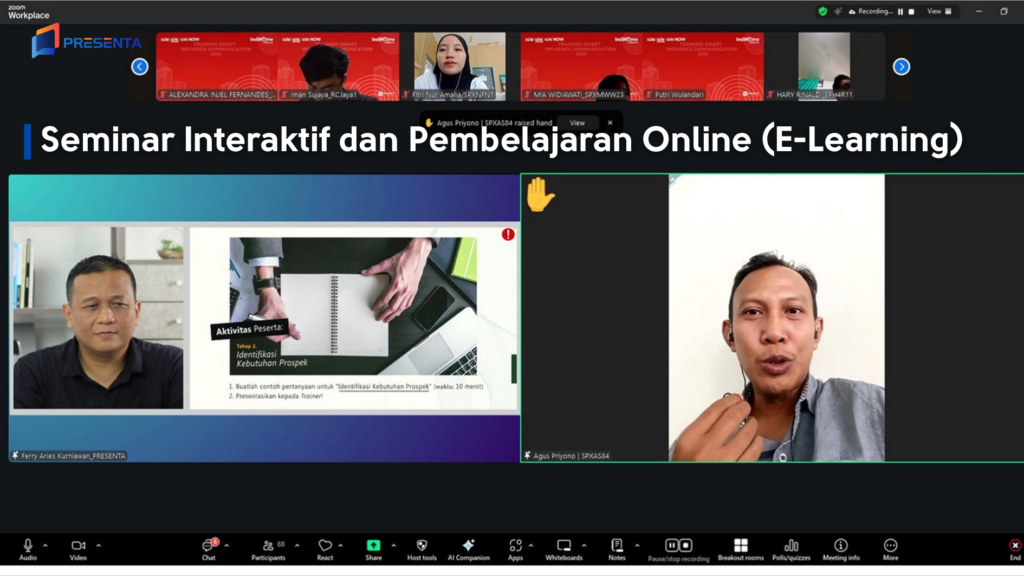 Seminar Interaktif dan Pembelajaran Online (E-Learning)