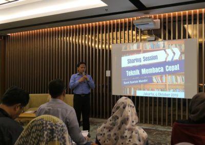 Sharing Session Training Membaca Cepat Bank Syariah Mandiri (BSM) - Jakarta 1