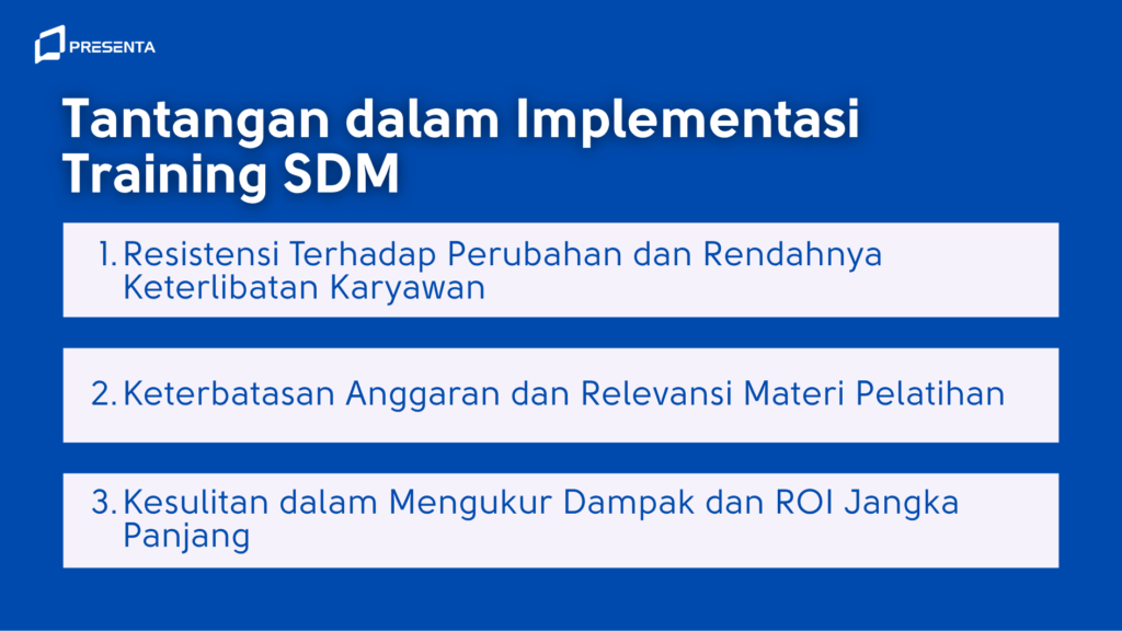 Tantangan dalam Implementasi Training SDM