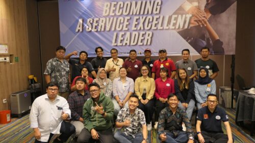 Foto bersama trainer