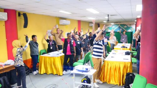 Training Essential Skills for Effective Leader - Indosat Ooredoo Hutchison 8 Ice breaking seru dipandu fasilitator