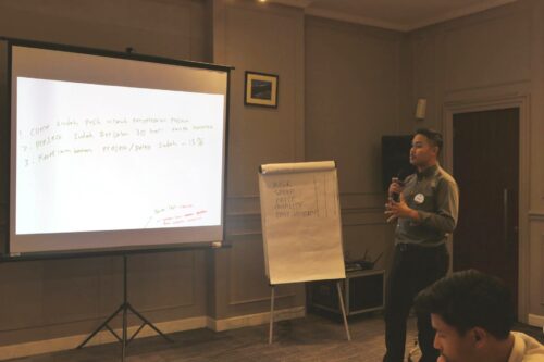 Presentasi tugas problem solving peserta