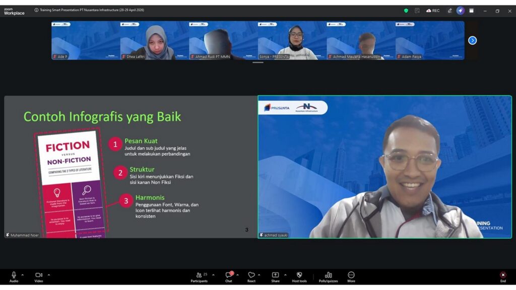 Diskusi peserta memilih slide terbaik 