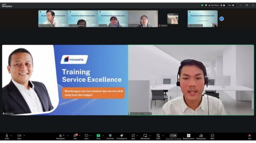 Training Smart Service Excellence - Direktorat Jenderal Strategi Ekonomi dan Fiskal 6 Fasilitator memandu berjalannya training online Service Excellence