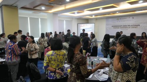 Training Speed Reading for Smart People - Sekolah Asrama Taruna Papua 4 Ice breaking seru dipandu fasilitator