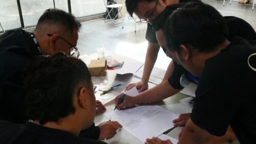 Pelatihan Training for Trainers - MAKA Group Kopi Tuku 6 Peserta mengerjakan TTS Training for Trainers secara berkelompok