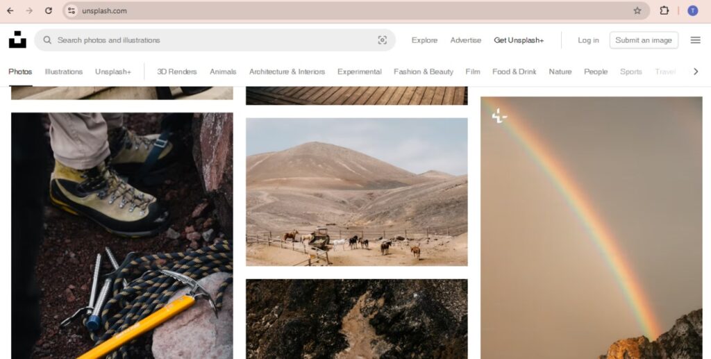 Unsplash website gambar untuk presentasi gratis