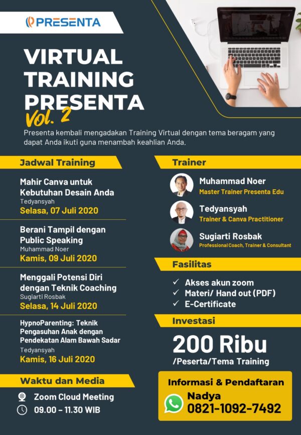 poster Virtual Training Presenta vol 2 update