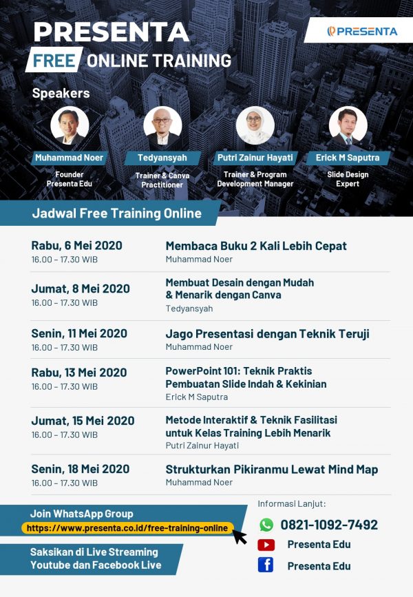 update Poster Presenta Free Online Training